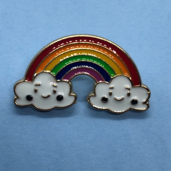 🌻10/$10🌻 Cloud Rainbow Enamel Pin - Picture 1 of 10
